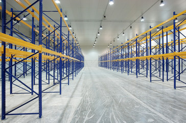 Large newly built warehouse