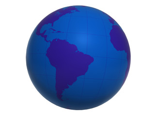 Blue World Globe - America&Africa