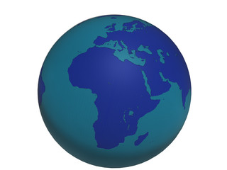 Blue World Globe v3 - Europe&Africa