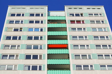 Berlin, Plattenbau-Hochhaus