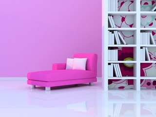 Interior of the modern room