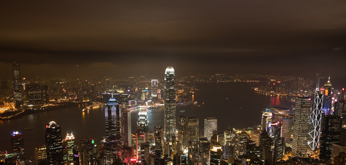 Fototapeta na wymiar Hong Kong Top View