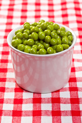 canned green peas