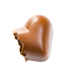 bitten chocolate heart