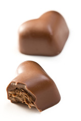 bitten chocolate heart