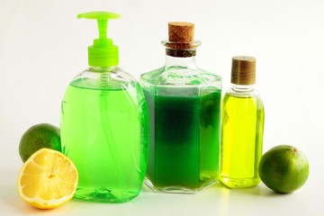 cosmetics and citrus fruits for body care