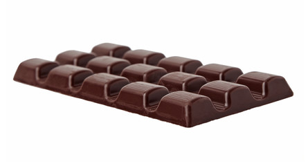 chocolate bar on white background