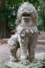 Fototapeta na wymiar Guardian Lion Statue