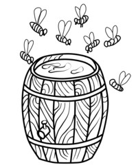Bees and honey (contour)