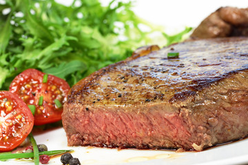 Rumpsteak mit Salat