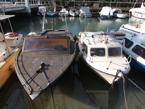 Le barche nella rimessa