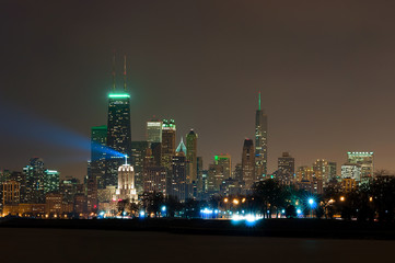 Chicago at night © rudi1976