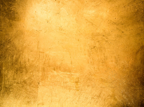 Flat Background, Gilded Gold Leaf