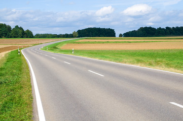 Landstraße, Landschaft, Verbindung, Nebenstrecke