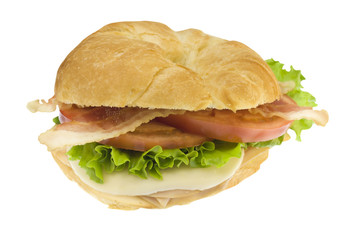 ham and cheese BLT croissant