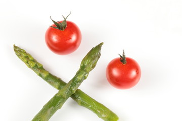 asparagus and tomato