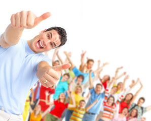 Happy people