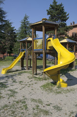 Slides in a playground