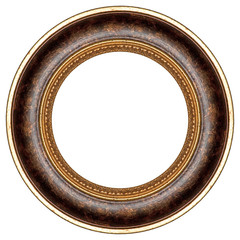 Oval gold picture frame
