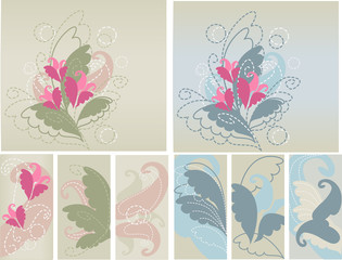 vector floral collection