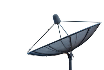Satellite dish isolate on the white.