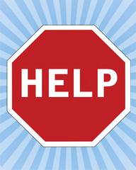 help sign illustration