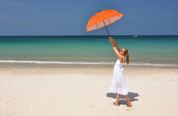 Beach scene. Phuket island, Thailand