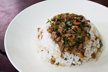 stir basil
