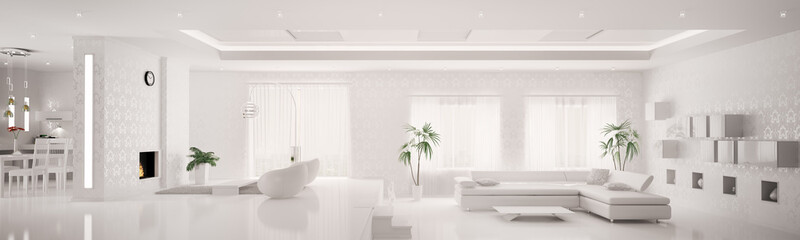 Weiss interior apartment panorama 3d render