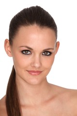 Obraz premium Beautiful picture of a young lady in the studio