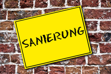 Sanierung