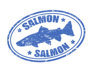 Fototapeta premium Salmon stamp