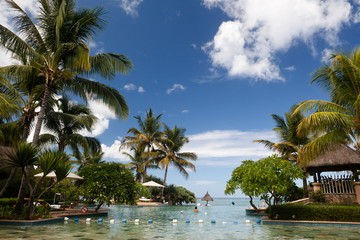 Fototapeta premium Piscine à l'île Maurice
