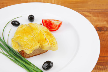 savory: fish fillet served