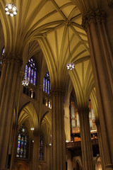 Columns of cathedral st. patrick