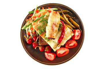 cannelloni with tomato and peppers