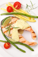Grilled Salmon Steak