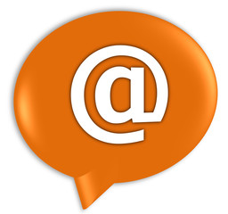 @ - orange speech bubble