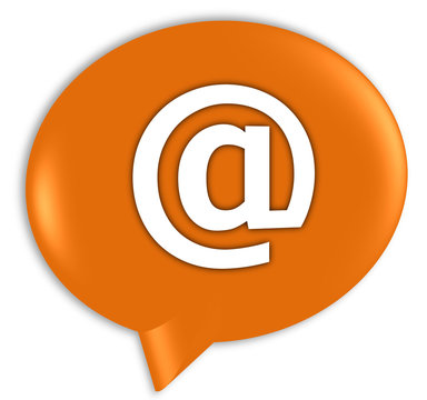 @ - orange speech bubble