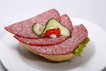 Halbes Belegtes Brötchen
