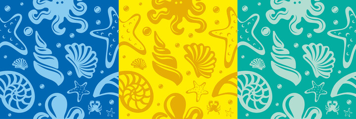 sea seamless pattern
