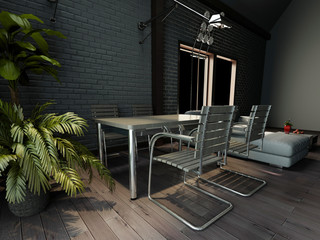 rendering living room