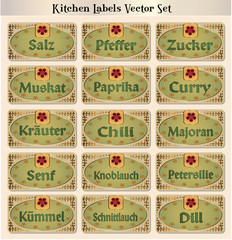 Spices Vectorset German 2