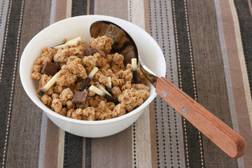 Cereals with chocolate