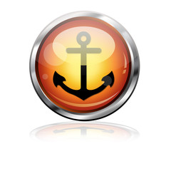 Boton futurista simbolo ancla