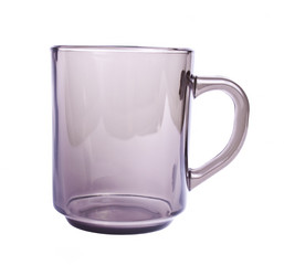 Glass cup brown