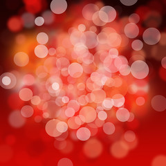 Abstract glittering red light background.