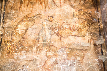 Amra's castle fresco painting