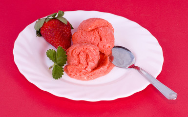 sorbet fraise fait maison