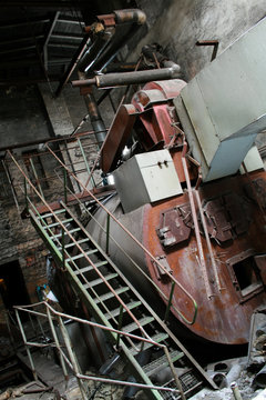 Industrieruine Heizkessel